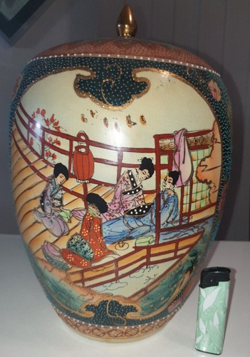 Chinesische vase deckelvase - chinesische, vase-