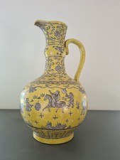 Große China Vase gelb -