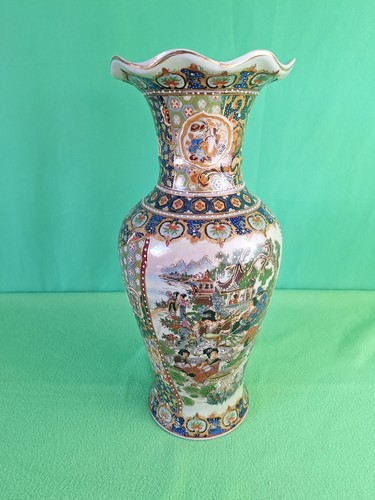 Große vase satsuma stil - große, satsuma-stil