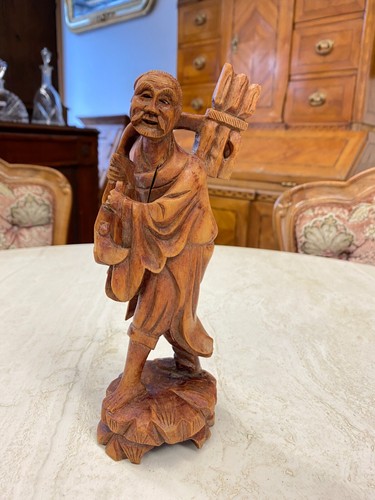 China figur holz bauer - holz,