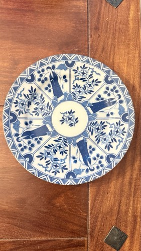 Blau weiß teller - blau,