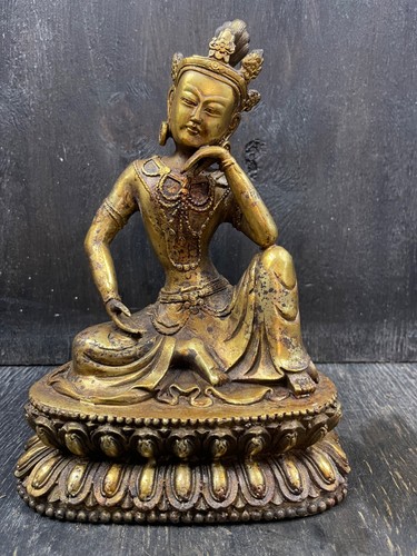 Tibetischer bronze buddha - tibetischer,