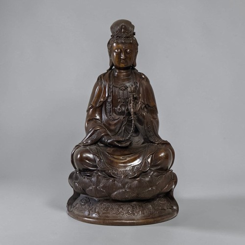 Guanyin bronze figur china - figur,
