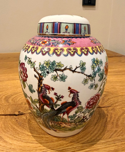 Chinesische deckelvase mit - chinesische,