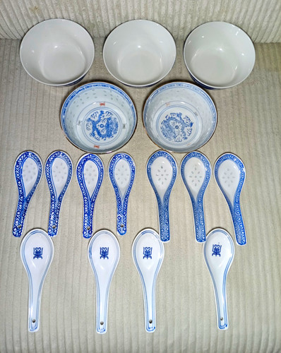 16tlg vintage porzellan set - 16tlg,