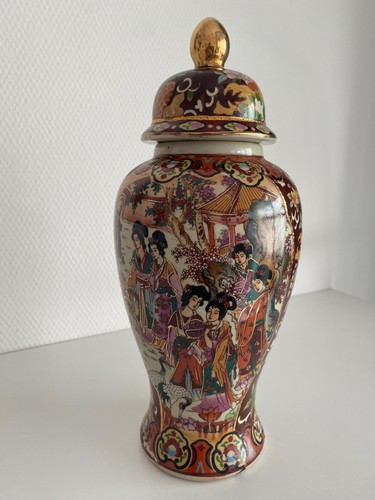 Chinesische deckelvase vase - deckelvase,,