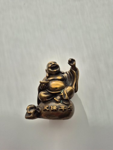 Antiker messing buddha figur - antiker,
