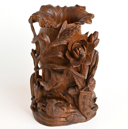 Chinesisches holzvase bitong - holzvase,