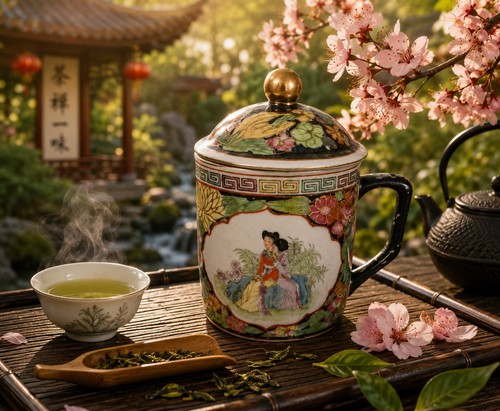 Chinesische porzellan teetasse - porzellan,