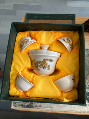 Vintage teeservice gaiwan und - vintage-teeservice(gaiwan,