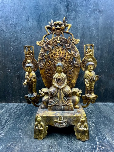Alte tibetische tempel bronze - tempel,